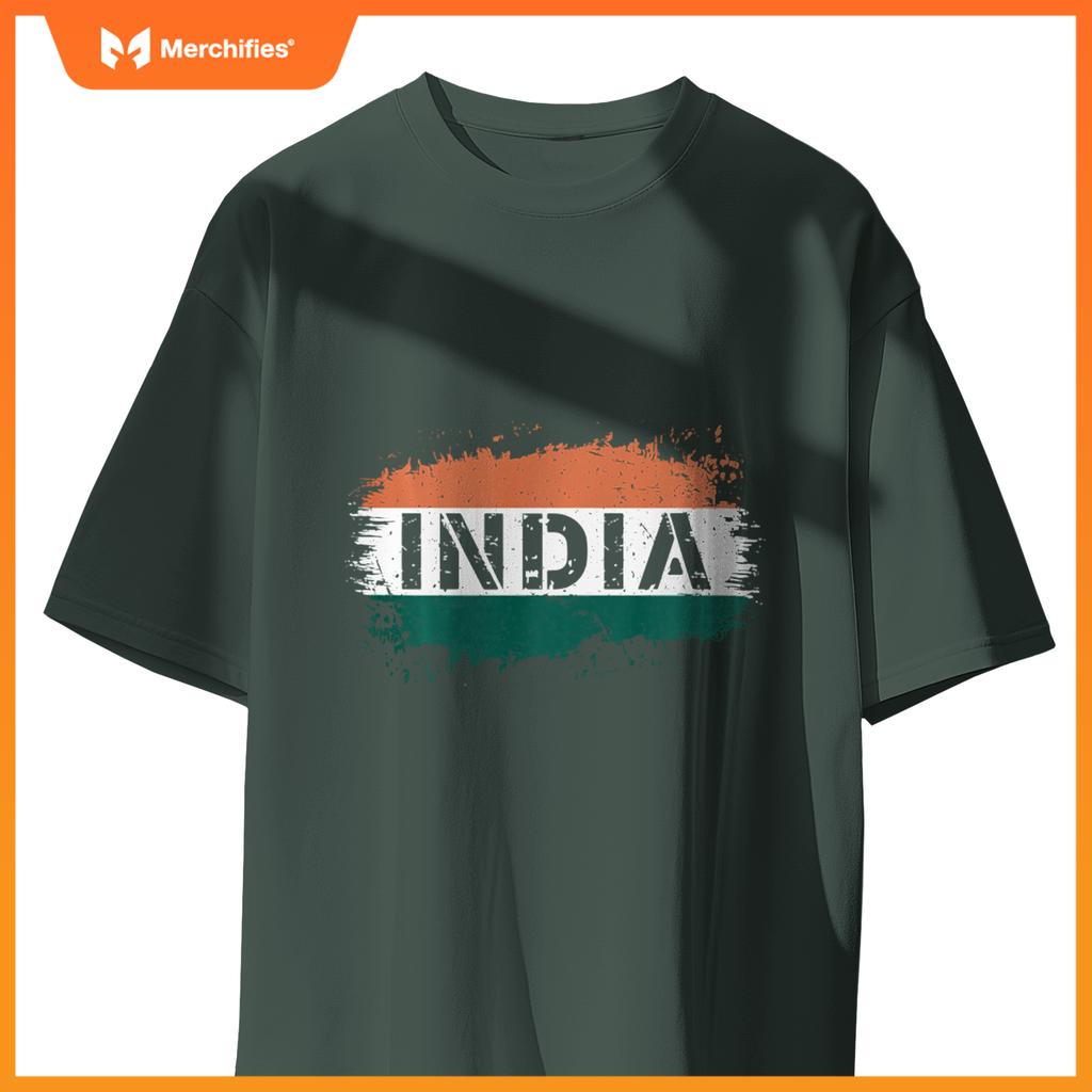 1947 Indian Flag Patriotic T-Shirt