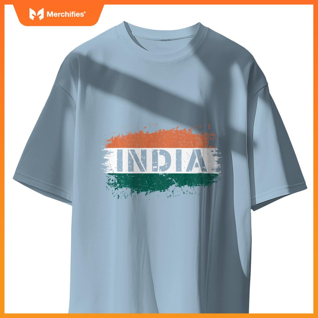 1947 Indian Flag Patriotic T-Shirt
