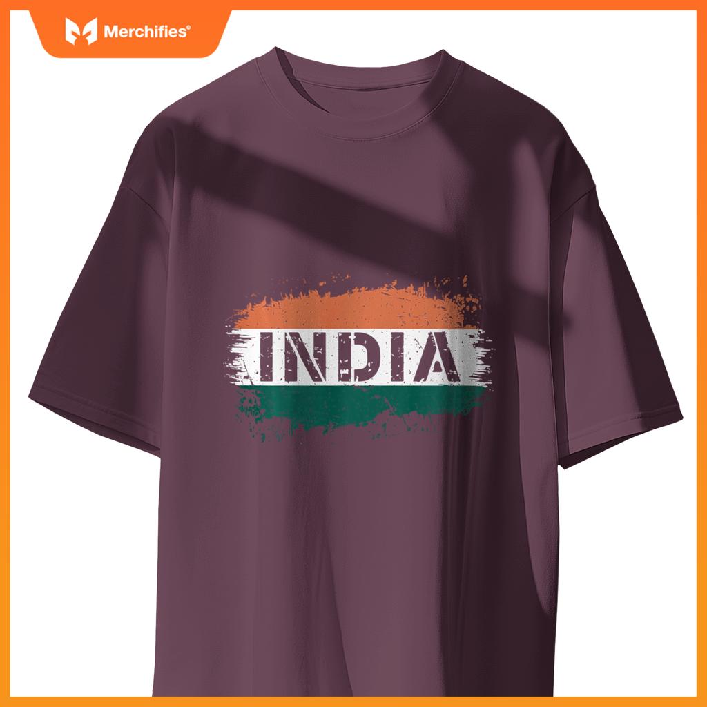 1947 Indian Flag Patriotic T-Shirt