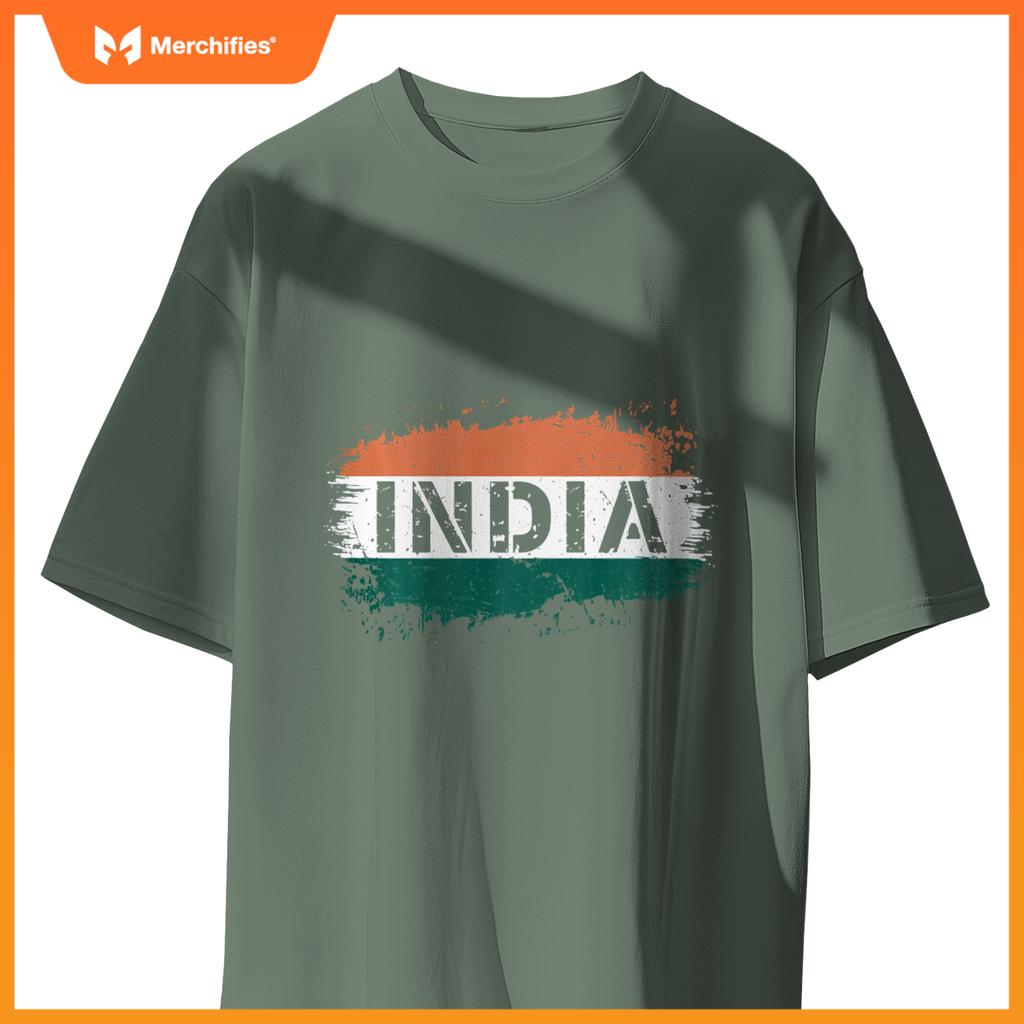 1947 Indian Flag Patriotic T-Shirt
