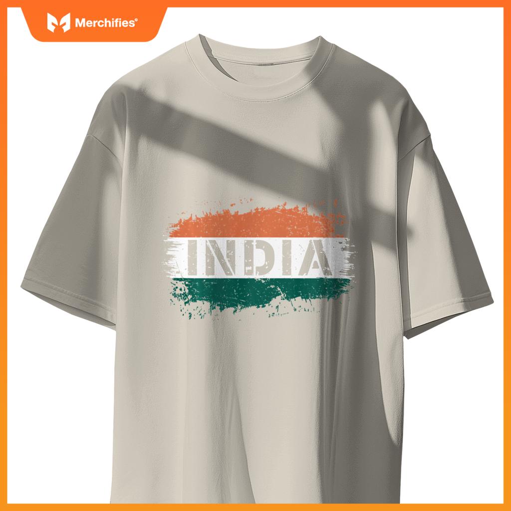 1947 Indian Flag Patriotic T-Shirt