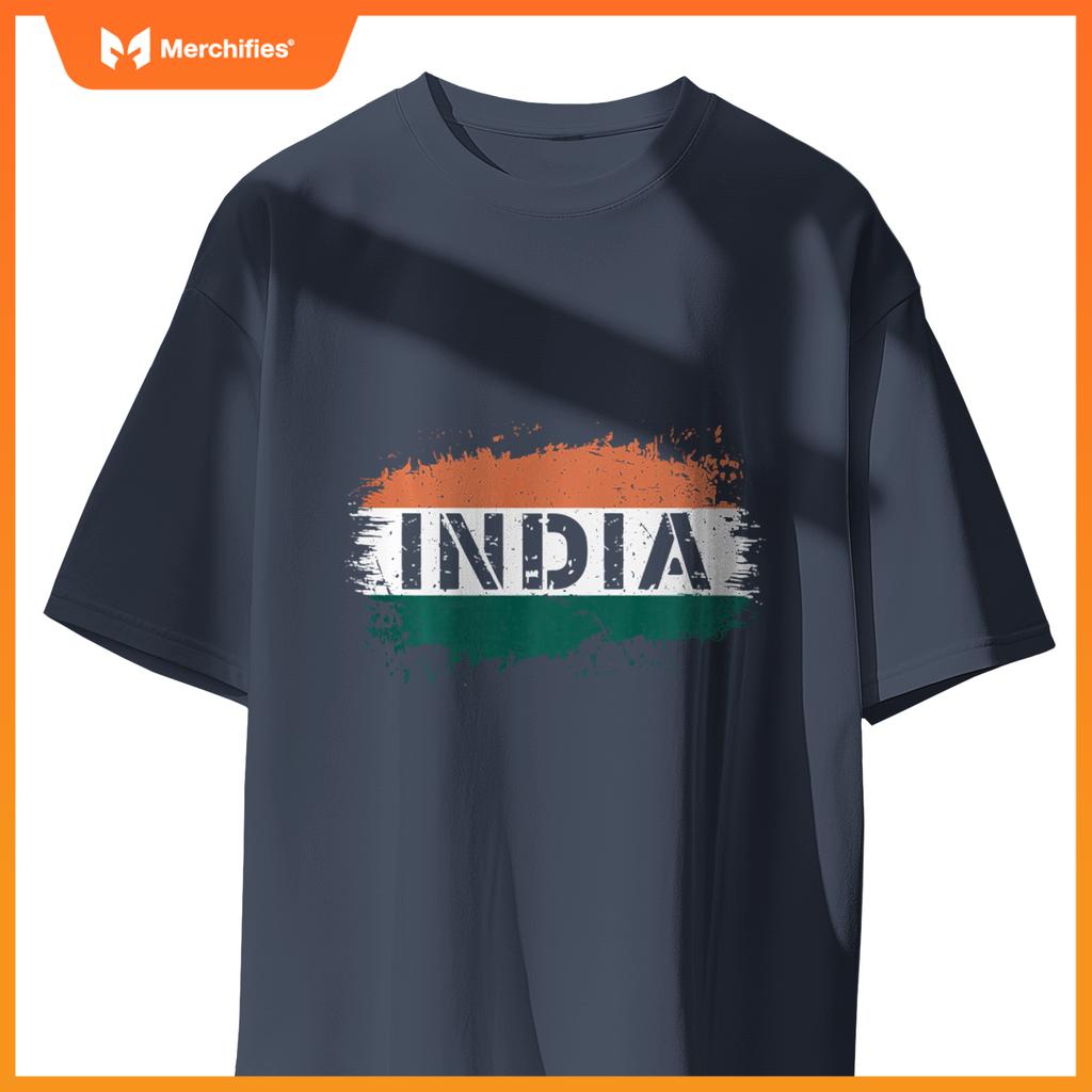 1947 Indian Flag Patriotic T-Shirt