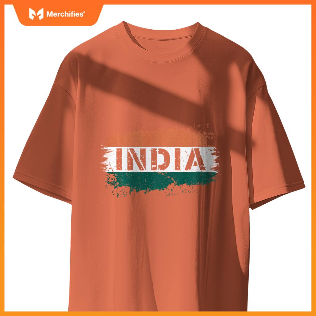 1947 Indian Flag Patriotic T-Shirt