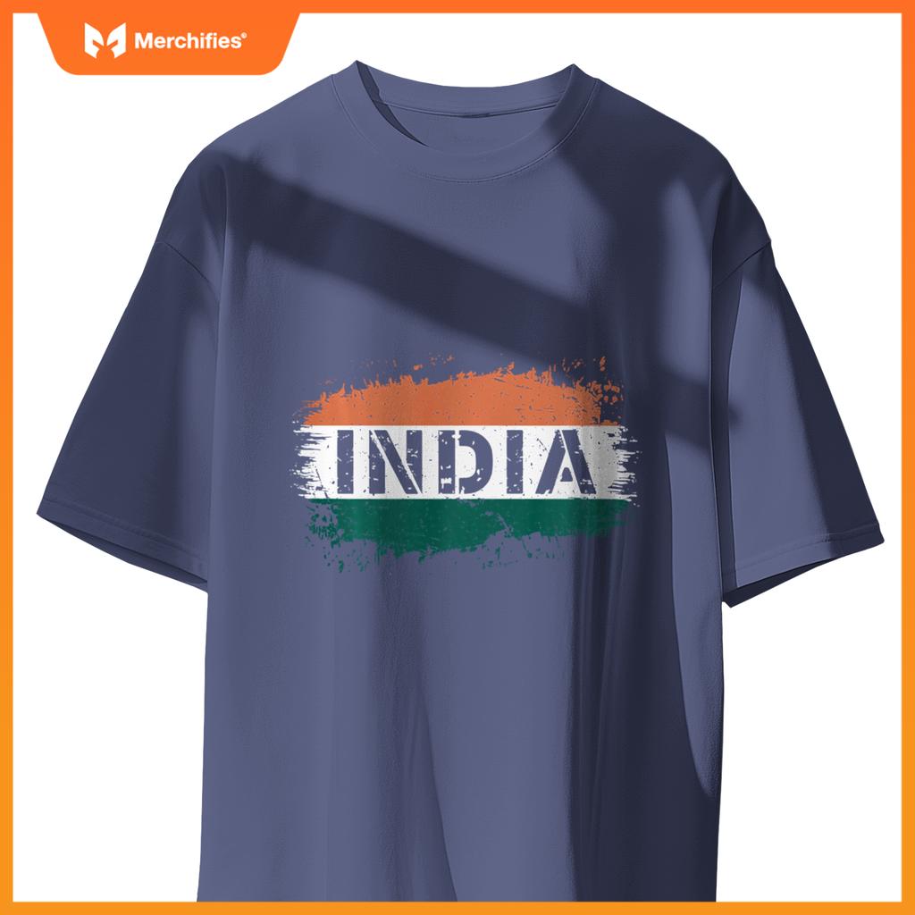 1947 Indian Flag Patriotic T-Shirt