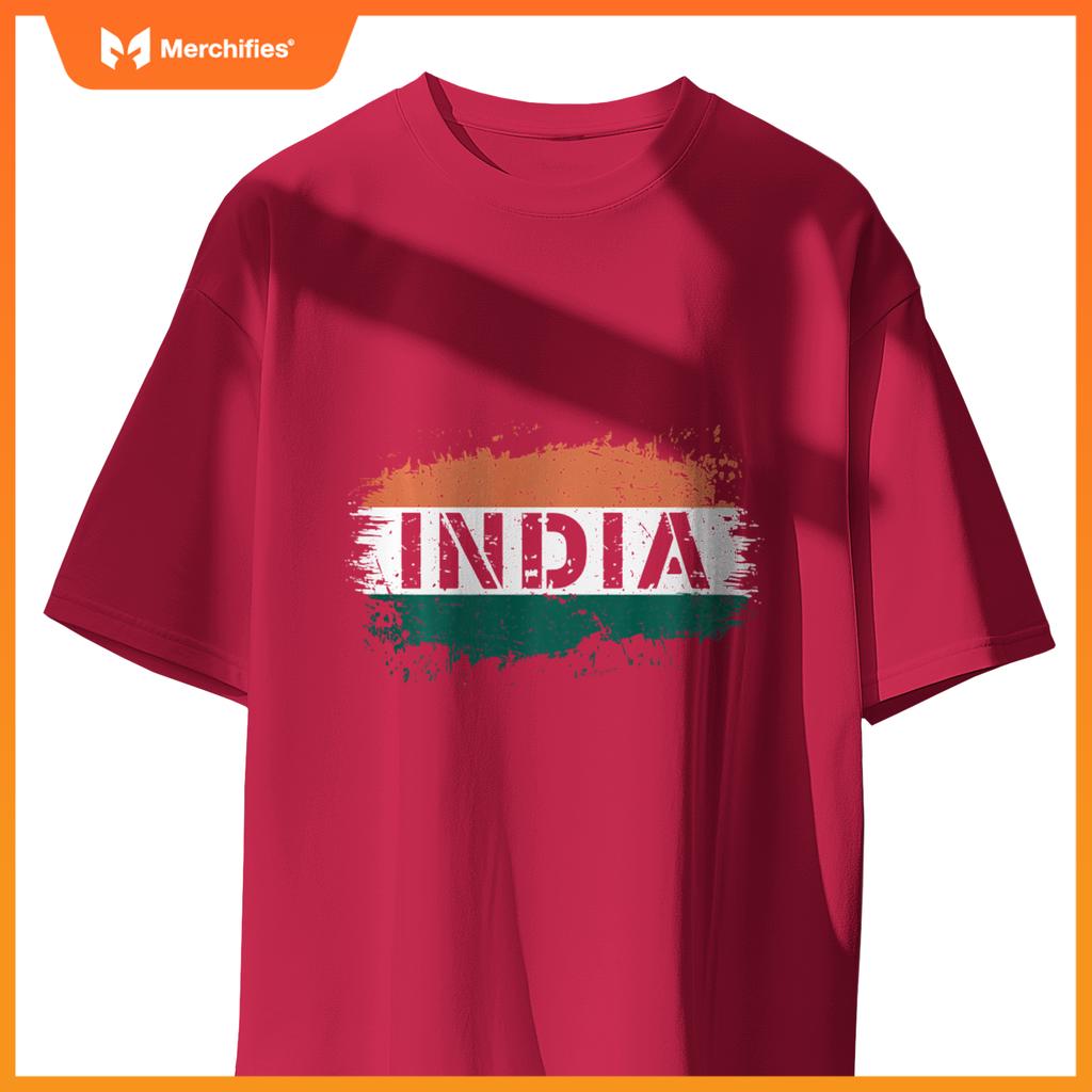 1947 Indian Flag Patriotic T-Shirt