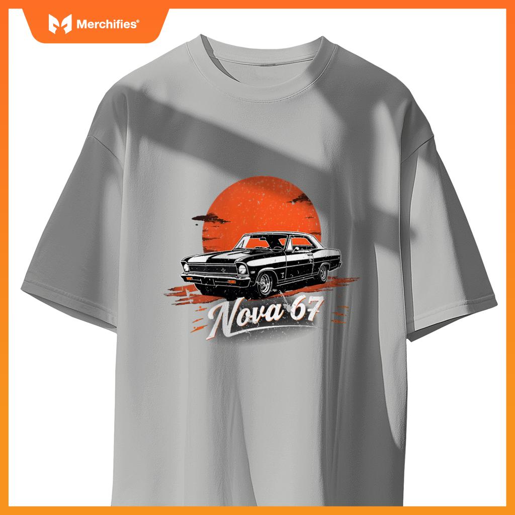 1969 69 Chevys Nova 2 Classic Car Old School Muscle T-Shirt