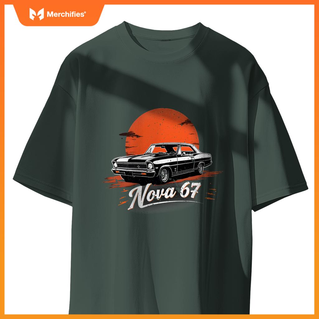 1969 69 Chevys Nova 2 Classic Car Old School Muscle T-Shirt