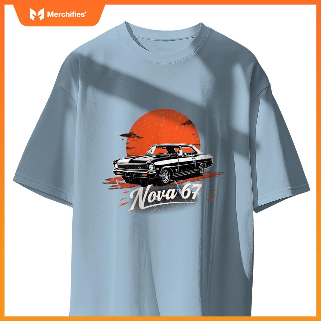 1969 69 Chevys Nova 2 Classic Car Old School Muscle T-Shirt