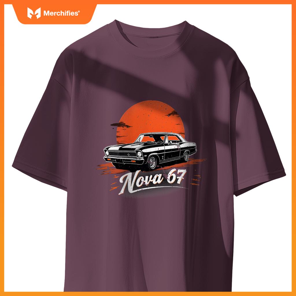 1969 69 Chevys Nova 2 Classic Car Old School Muscle T-Shirt