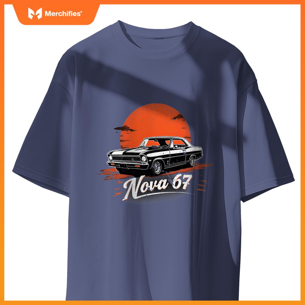 1969 69 Chevys Nova 2 Classic Car Old School Muscle T-Shirt