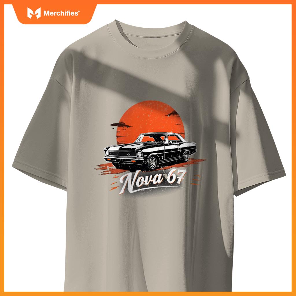 1969 69 Chevys Nova 2 Classic Car Old School Muscle T-Shirt