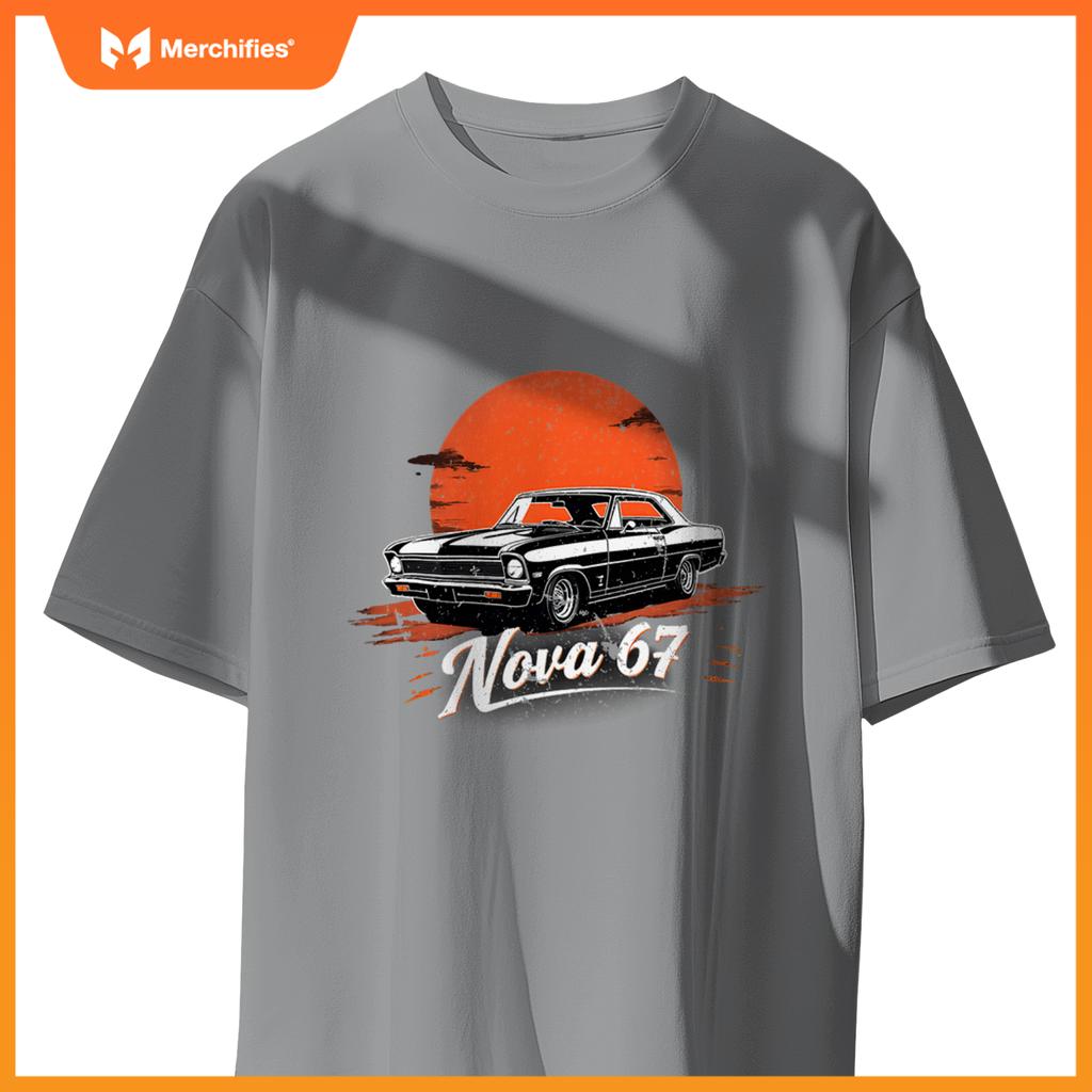 1969 69 Chevys Nova 2 Classic Car Old School Muscle T-Shirt