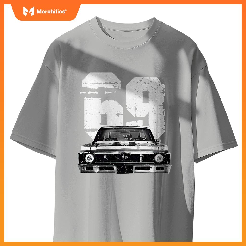 1969 69 Chevys Nova 2  Car Old School Muscle Car T-Shirt