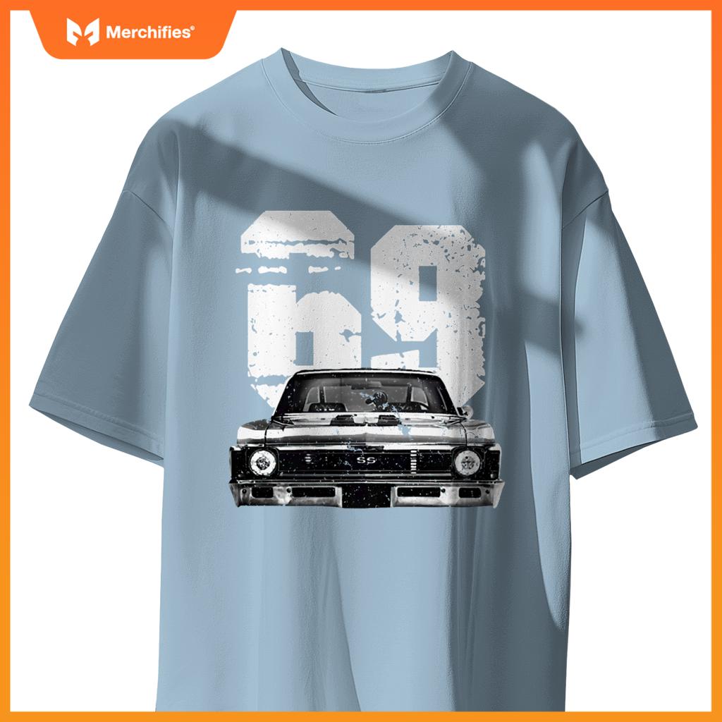 1969 69 Chevys Nova 2  Car Old School Muscle Car T-Shirt