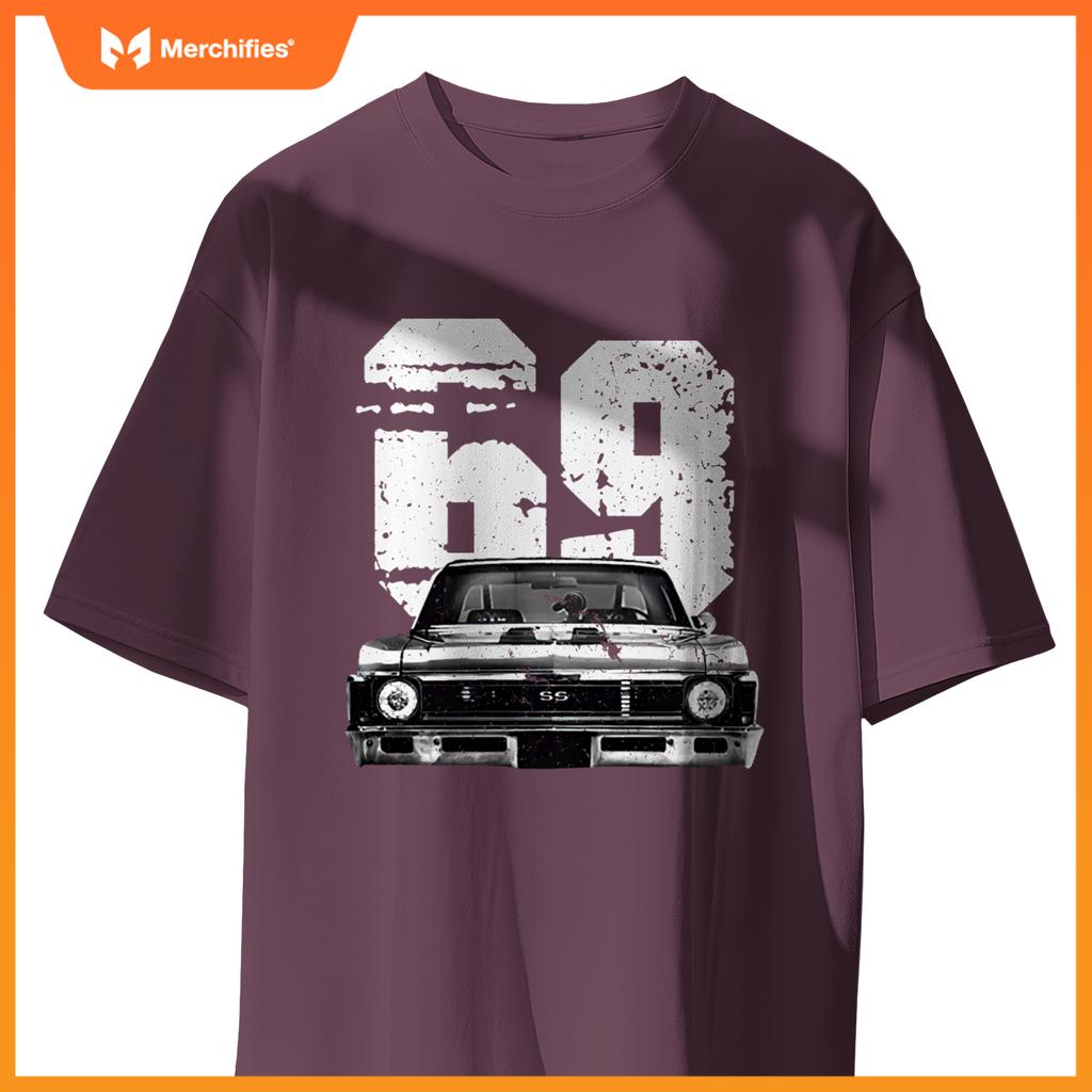 1969 69 Chevys Nova 2  Car Old School Muscle Car T-Shirt