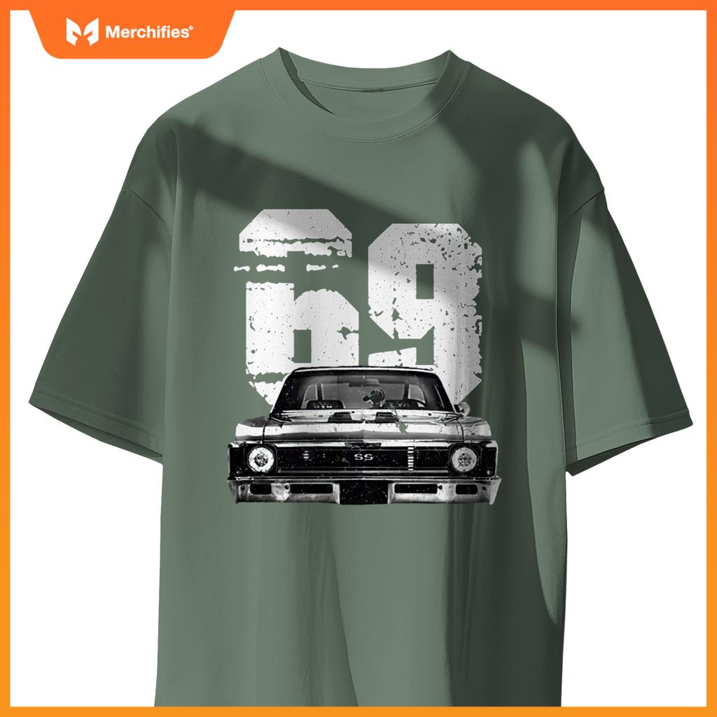 1969 69 Chevys Nova 2  Car Old School Muscle Car T-Shirt