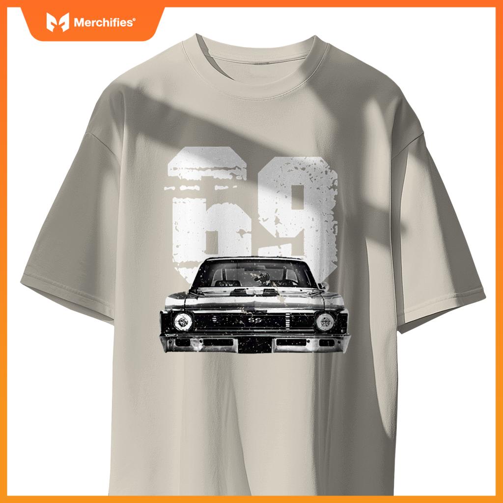 1969 69 Chevys Nova 2  Car Old School Muscle Car T-Shirt