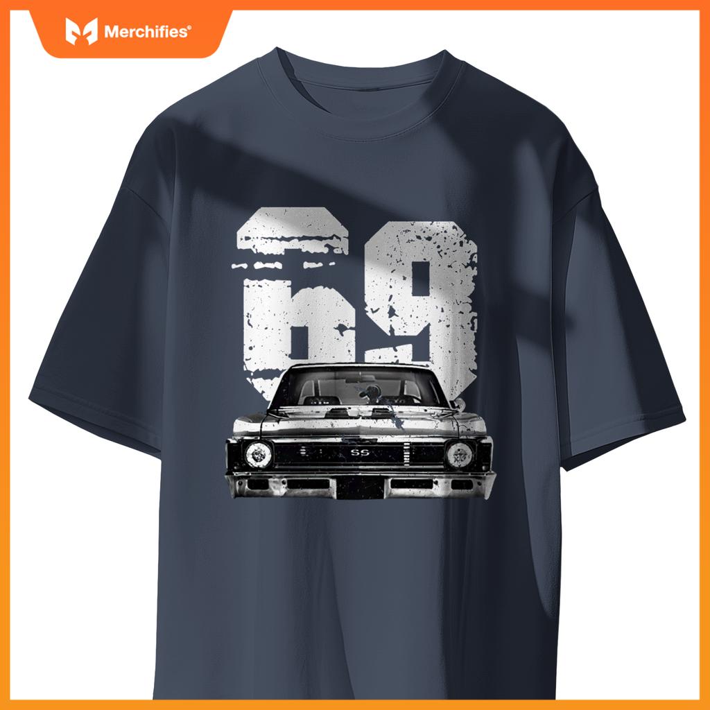 1969 69 Chevys Nova 2  Car Old School Muscle Car T-Shirt
