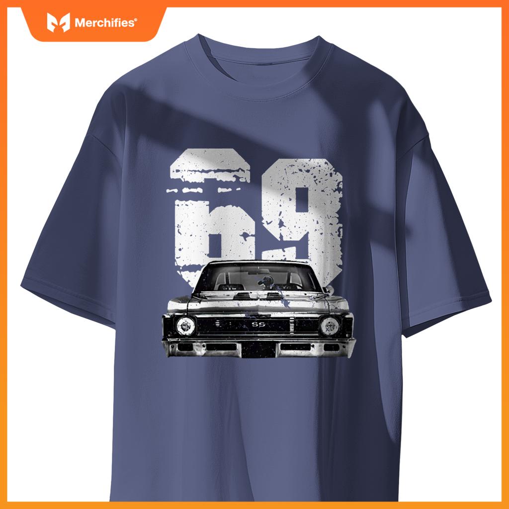 1969 69 Chevys Nova 2  Car Old School Muscle Car T-Shirt