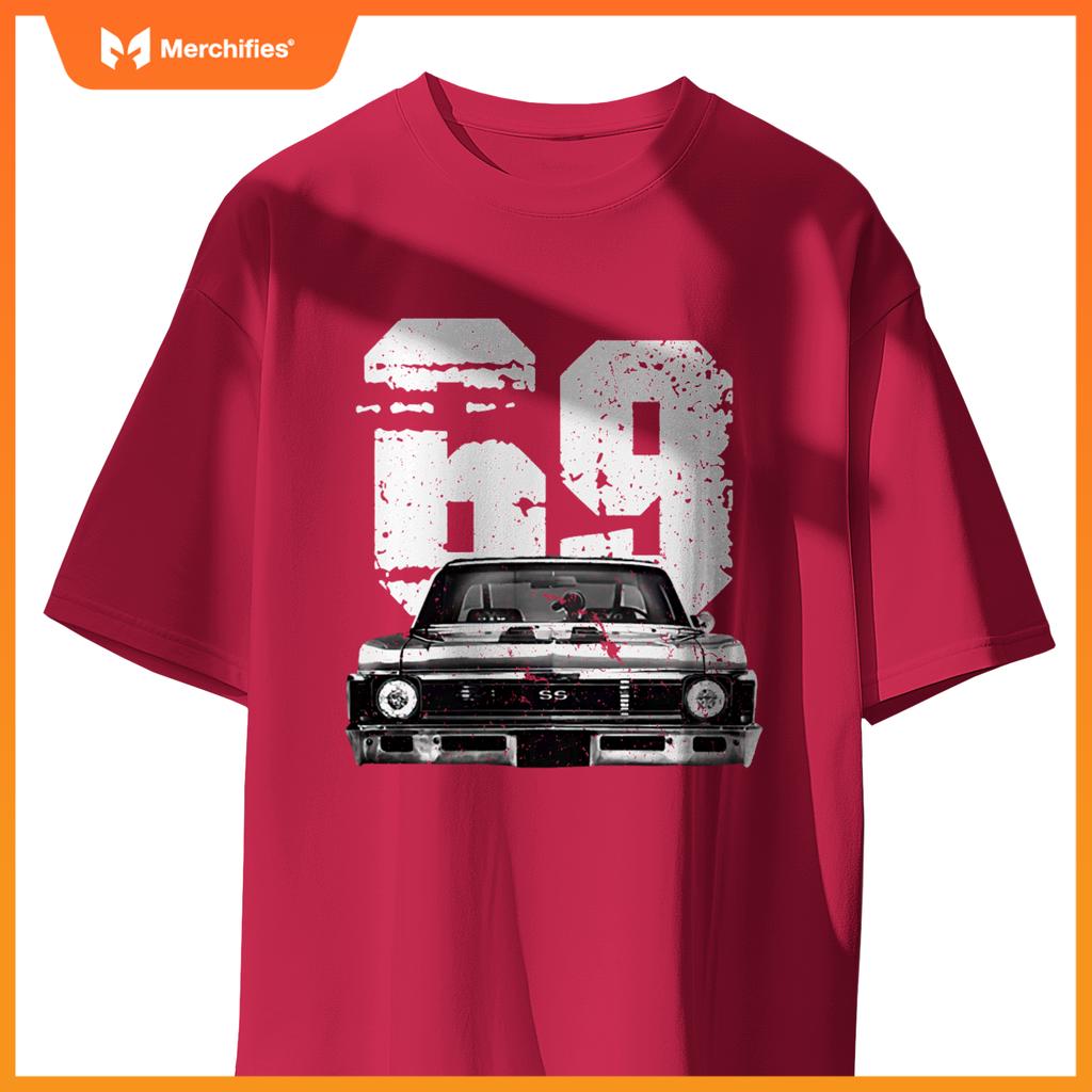 1969 69 Chevys Nova 2  Car Old School Muscle Car T-Shirt