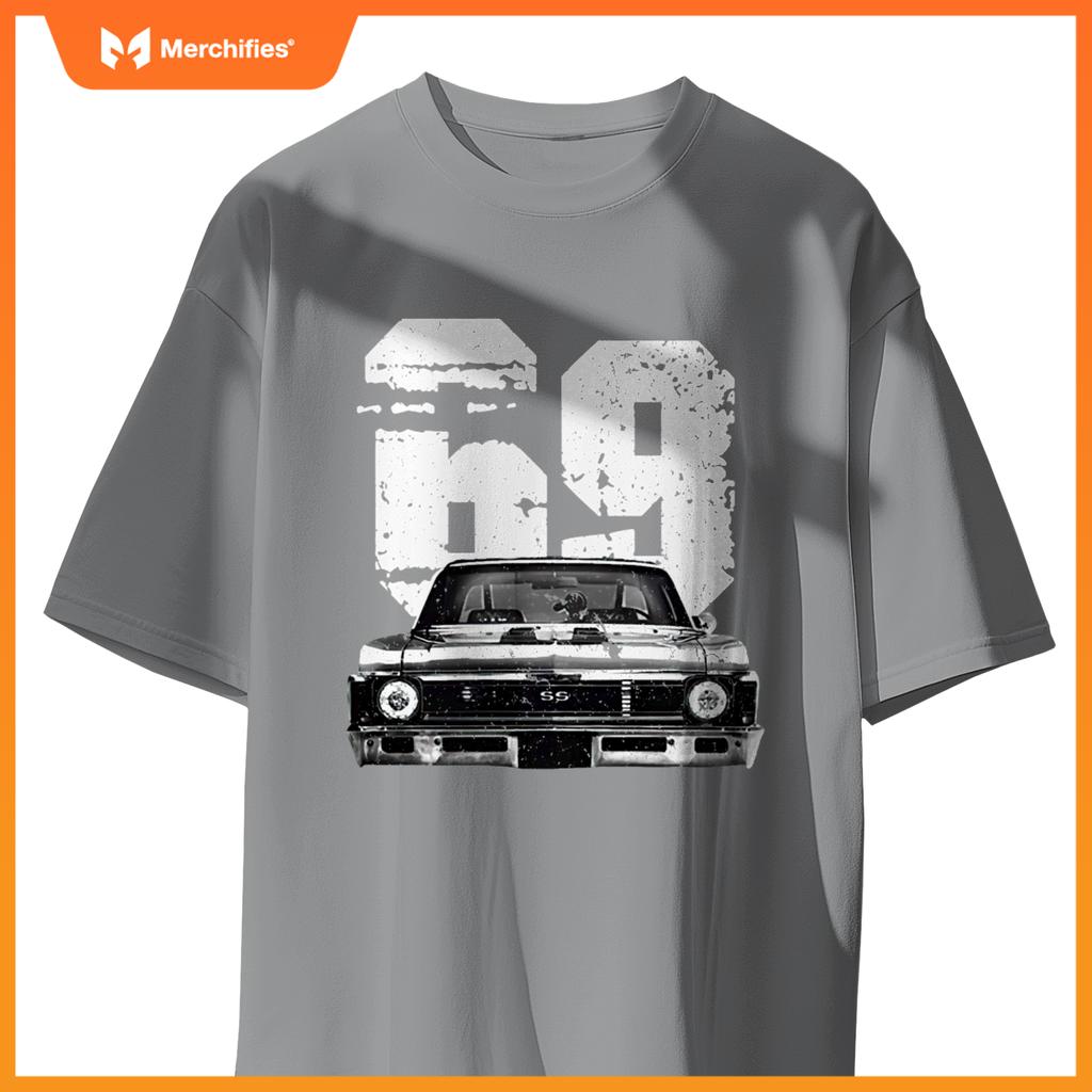 1969 69 Chevys Nova 2  Car Old School Muscle Car T-Shirt