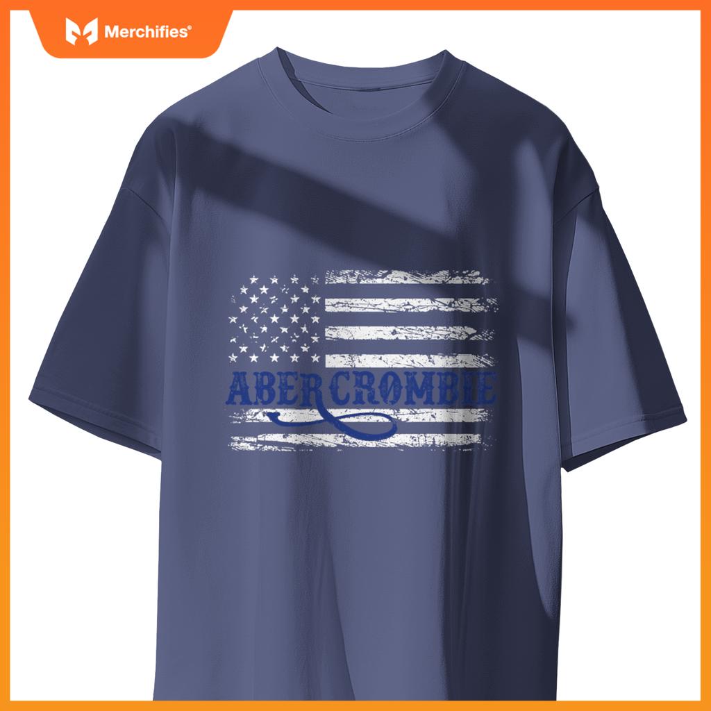 1980s north dakota us flag abercrombie usa patriotic T-Shirt
