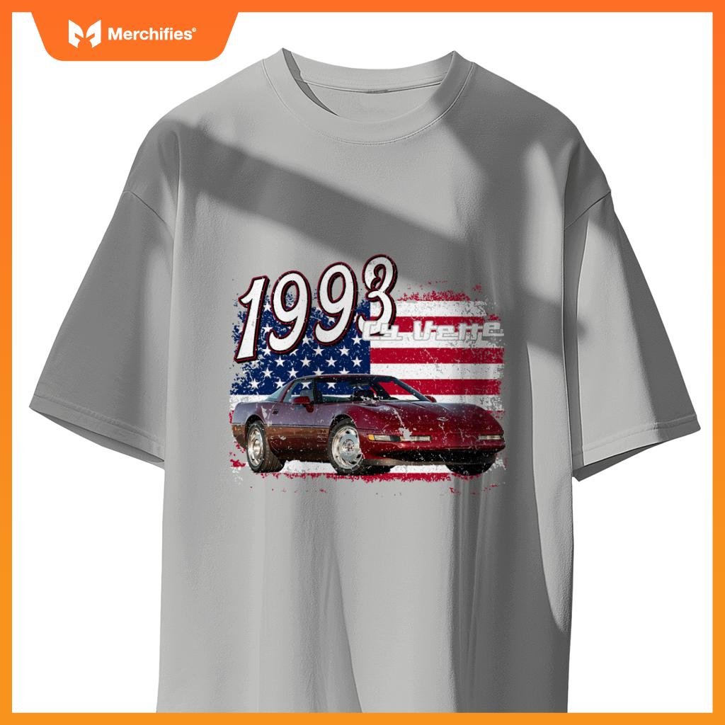 1993 93 C4 Vette Stingray Zr1 Red Supercar Sports Car T-Shirt