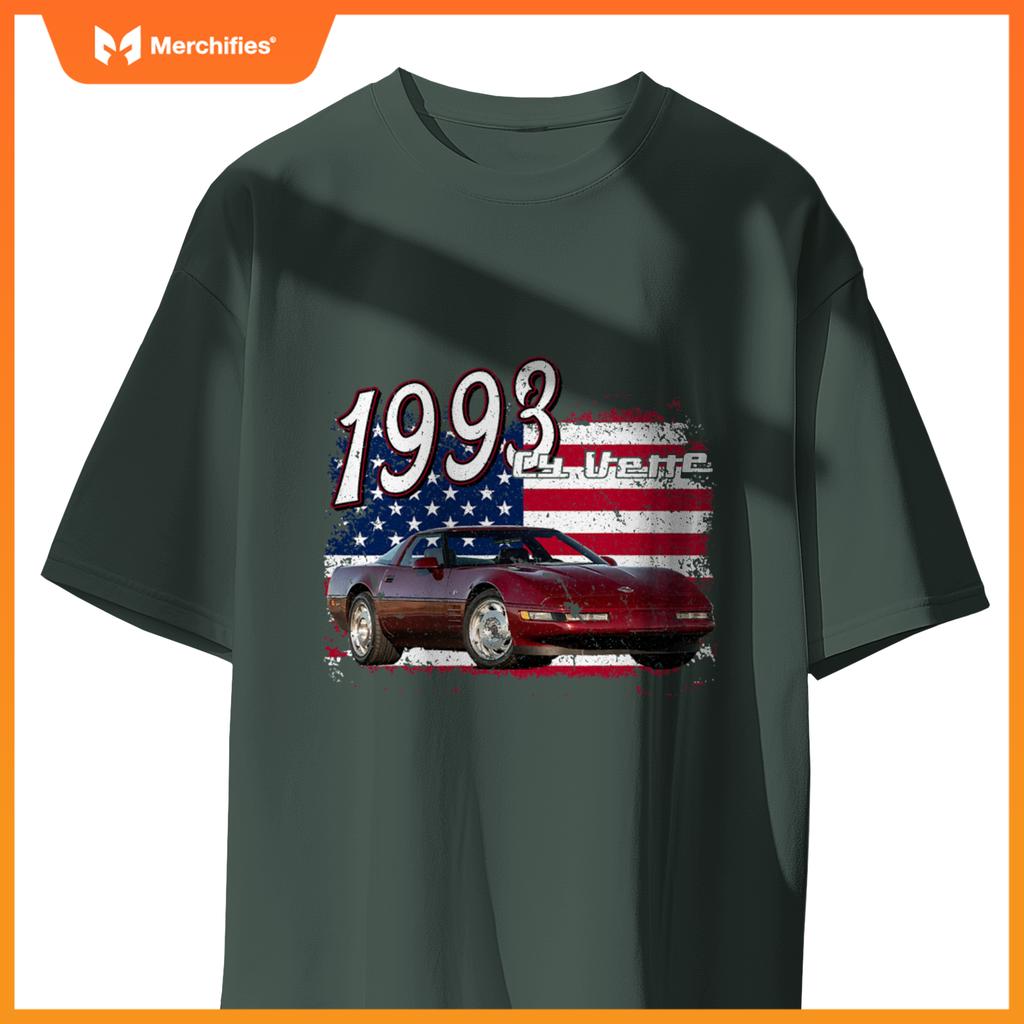 1993 93 C4 Vette Stingray Zr1 Red Supercar Sports Car T-Shirt