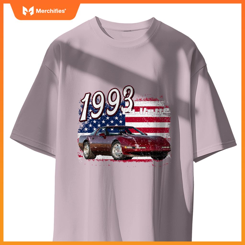 1993 93 C4 Vette Stingray Zr1 Red Supercar Sports Car T-Shirt