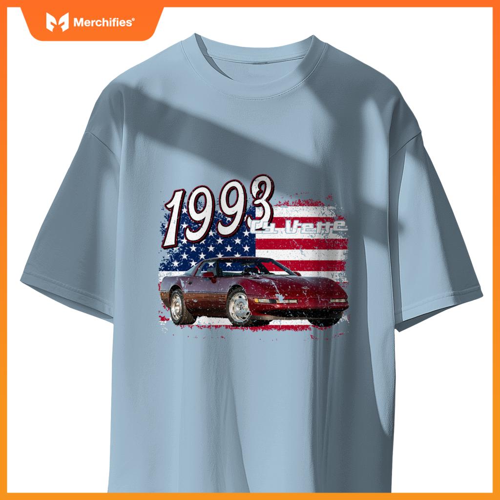 1993 93 C4 Vette Stingray Zr1 Red Supercar Sports Car T-Shirt