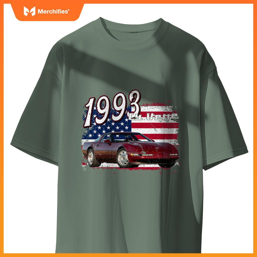 1993 93 C4 Vette Stingray Zr1 Red Supercar Sports Car T-Shirt
