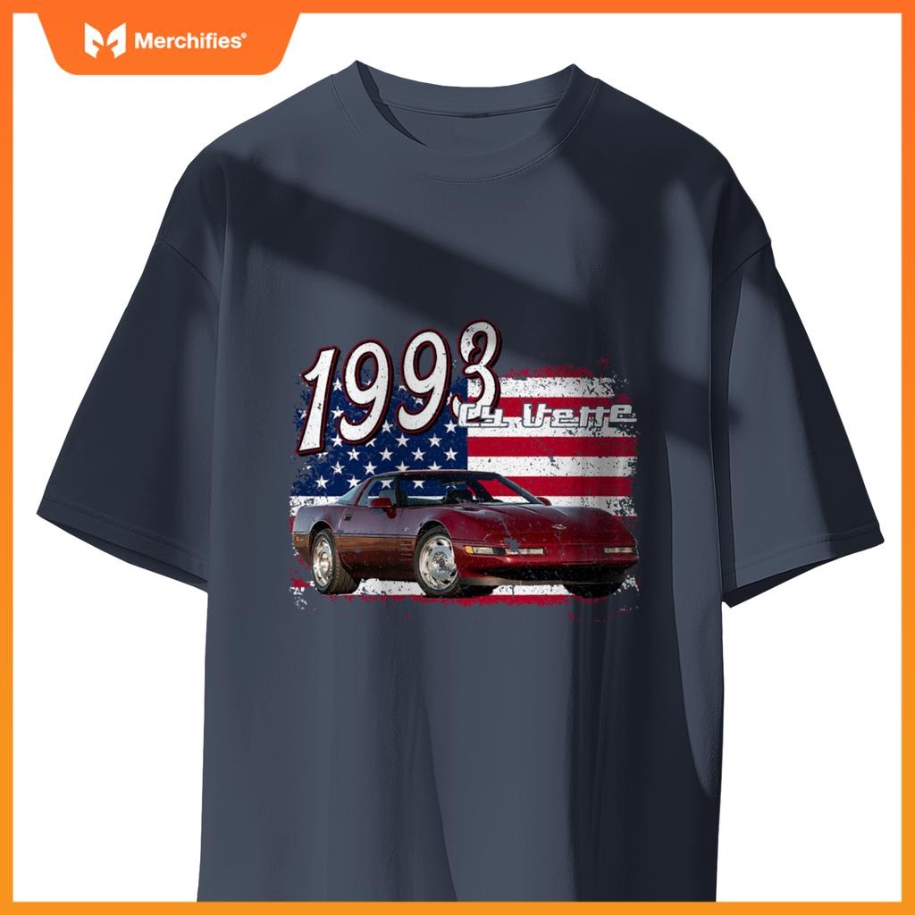 1993 93 C4 Vette Stingray Zr1 Red Supercar Sports Car T-Shirt