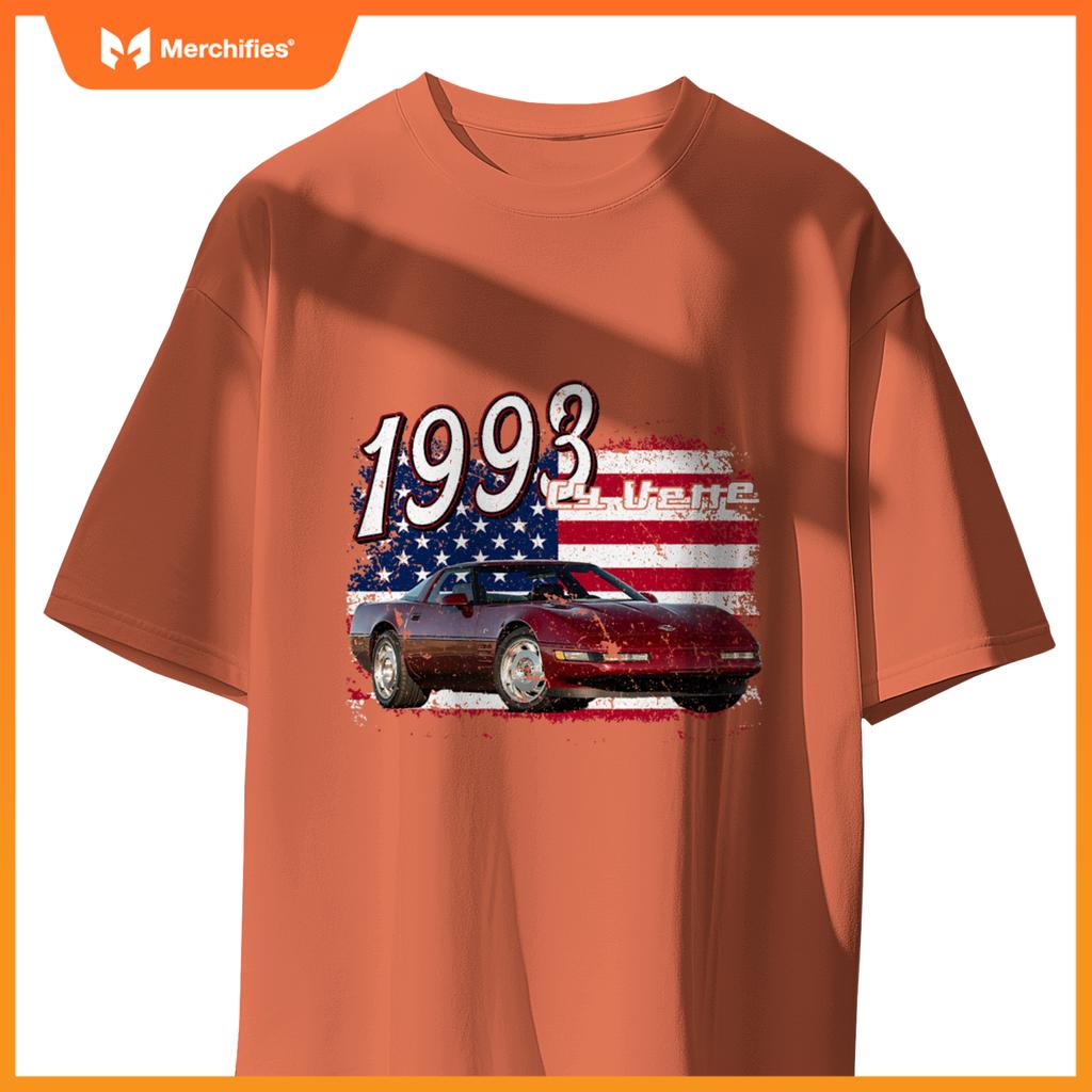 1993 93 C4 Vette Stingray Zr1 Red Supercar Sports Car T-Shirt