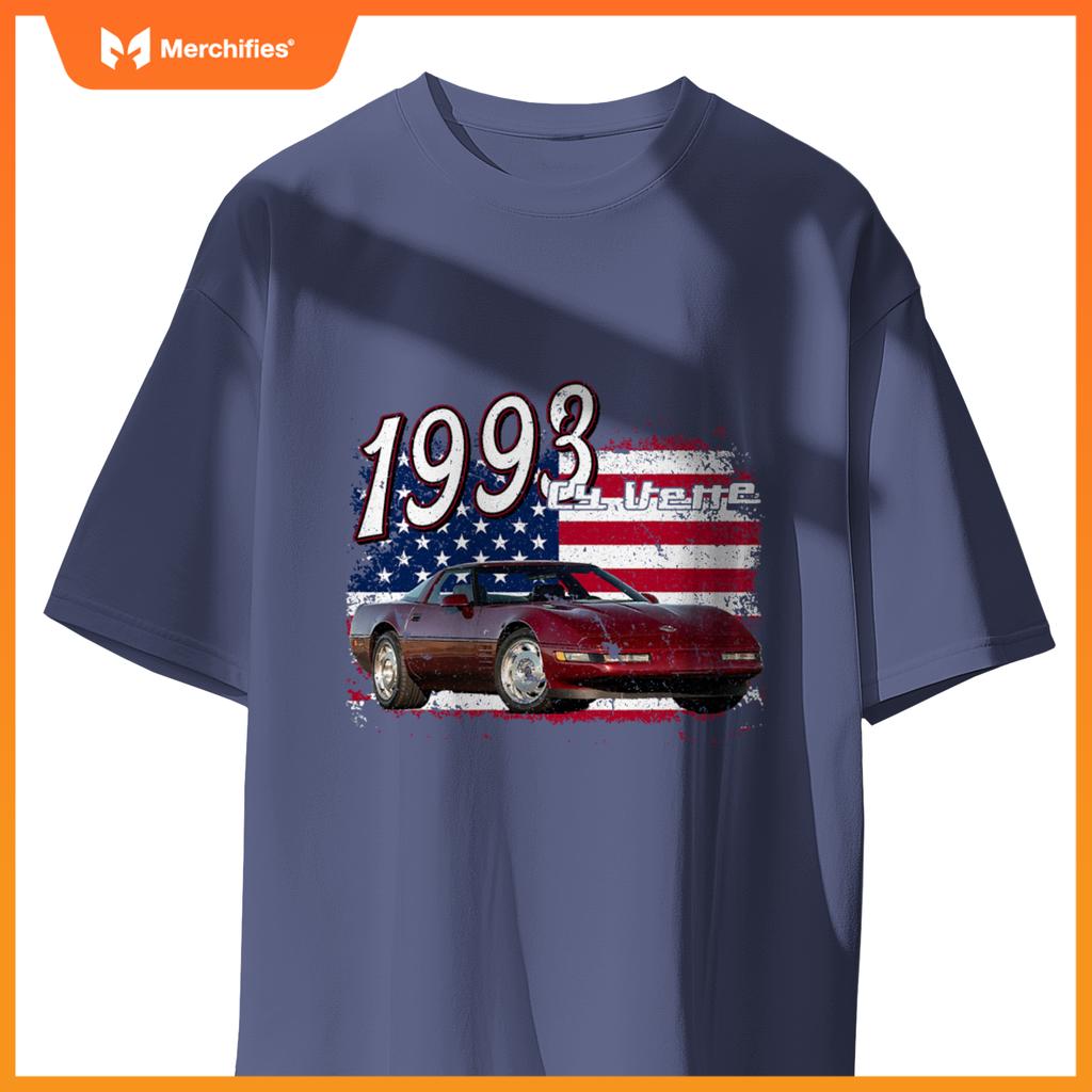1993 93 C4 Vette Stingray Zr1 Red Supercar Sports Car T-Shirt