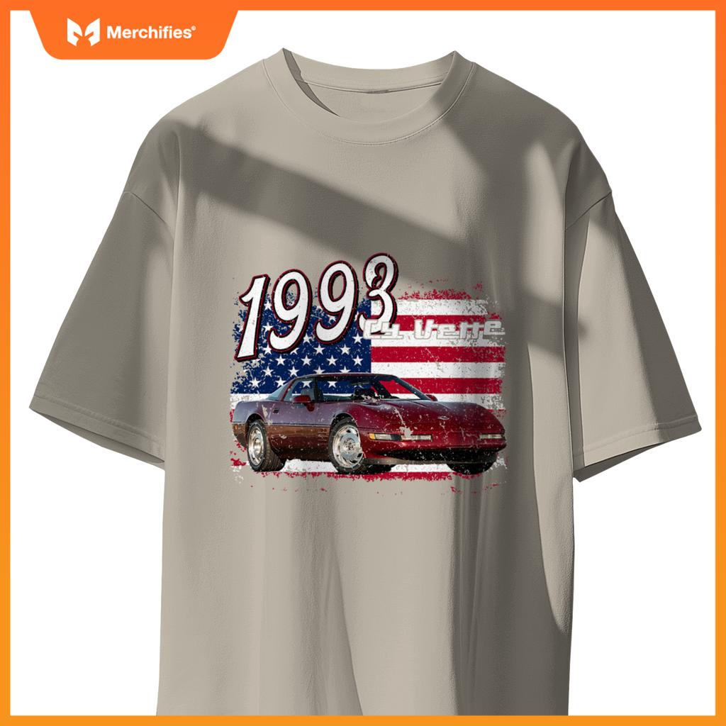 1993 93 C4 Vette Stingray Zr1 Red Supercar Sports Car T-Shirt
