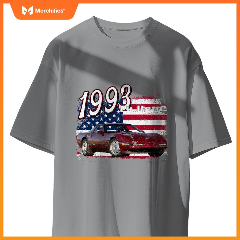 1993 93 C4 Vette Stingray Zr1 Red Supercar Sports Car T-Shirt