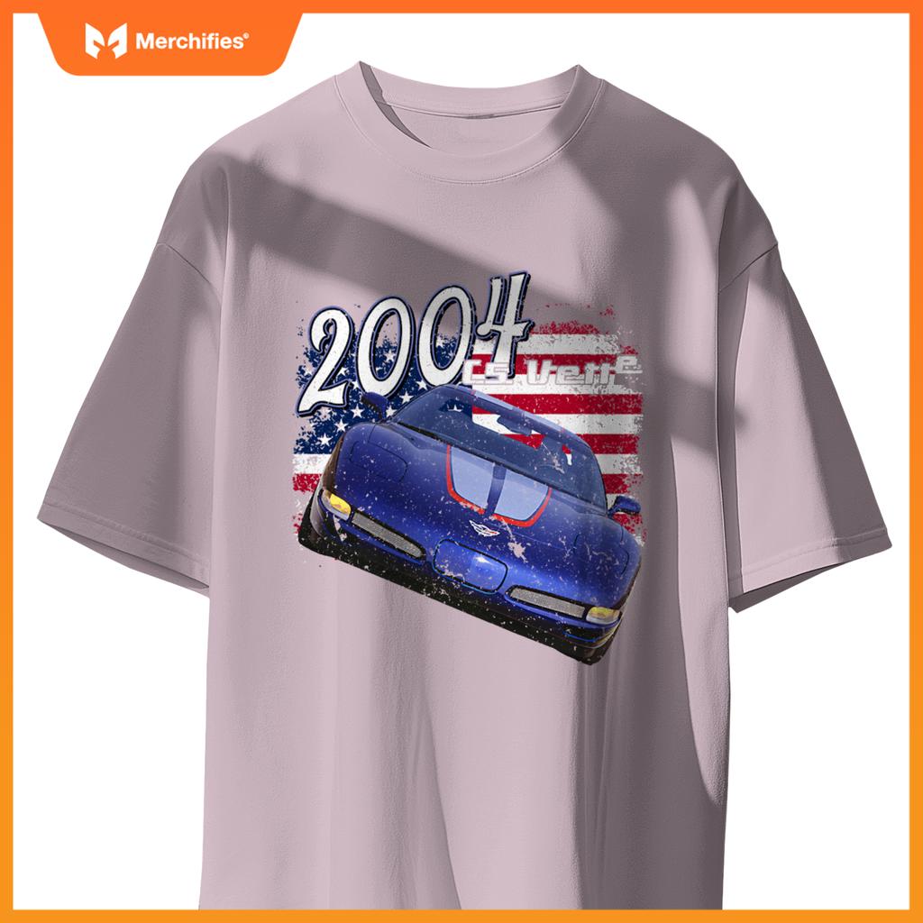 2004 04 C5 Z06 Vette Stingray Blue Red Supercar Sports Car T-Shirt