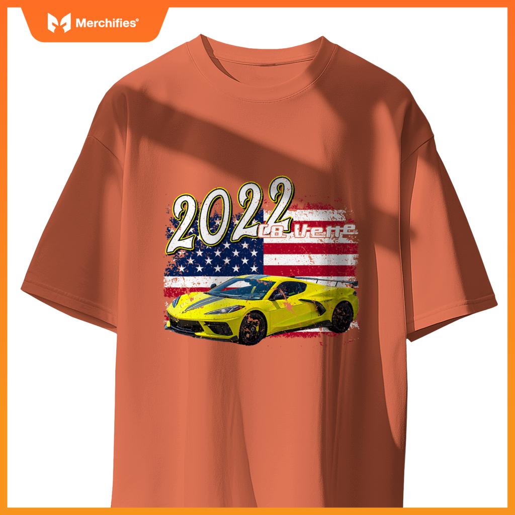 2022 22 C8 Z06 Zr1 Vette Stingray Yellow Supercar Sports Car T-Shirt