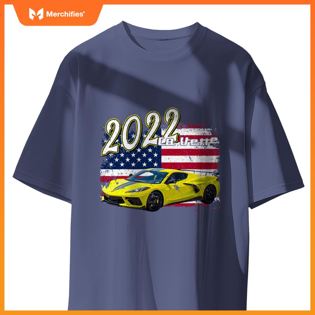 2022 22 C8 Z06 Zr1 Vette Stingray Yellow Supercar Sports Car T-Shirt