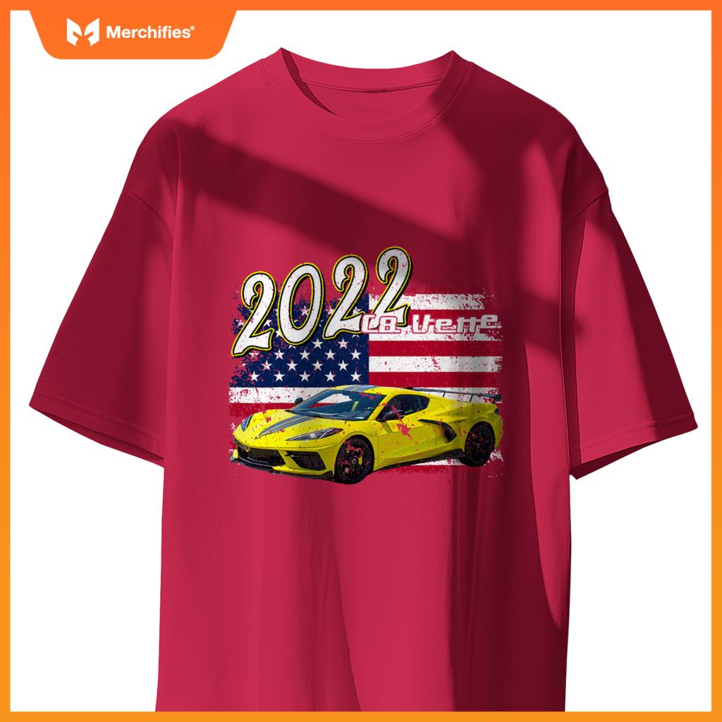2022 22 C8 Z06 Zr1 Vette Stingray Yellow Supercar Sports Car T-Shirt
