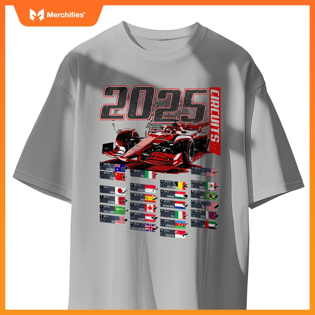 2025 Mula Circuits Mula Schedule 2025 Racing Car Track Premium T-Shirt