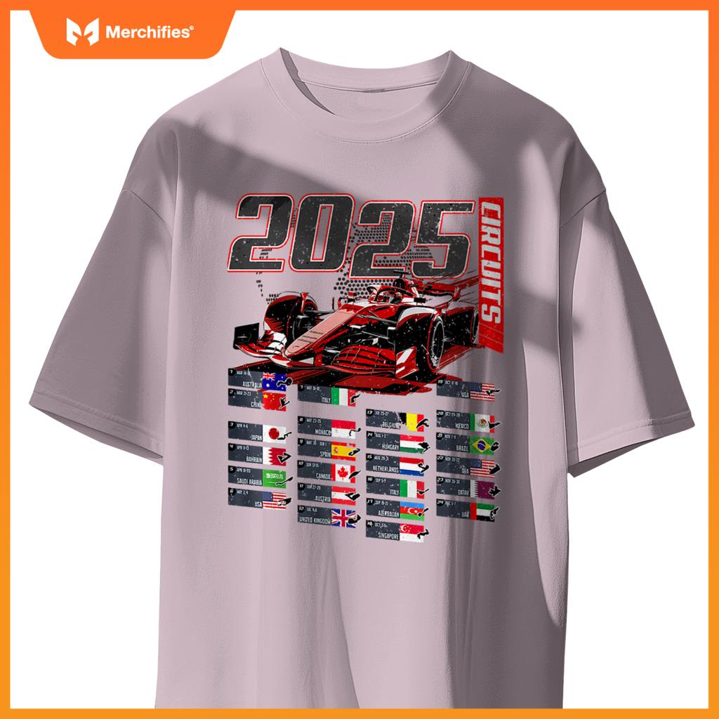 2025 Mula Circuits Mula Schedule 2025 Racing Car Track Premium T-Shirt