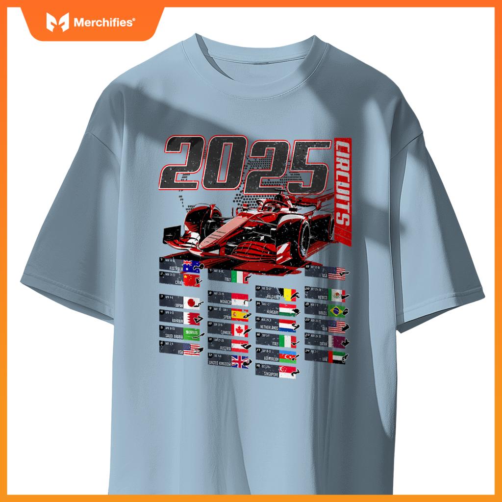 2025 Mula Circuits Mula Schedule 2025 Racing Car Track Premium T-Shirt