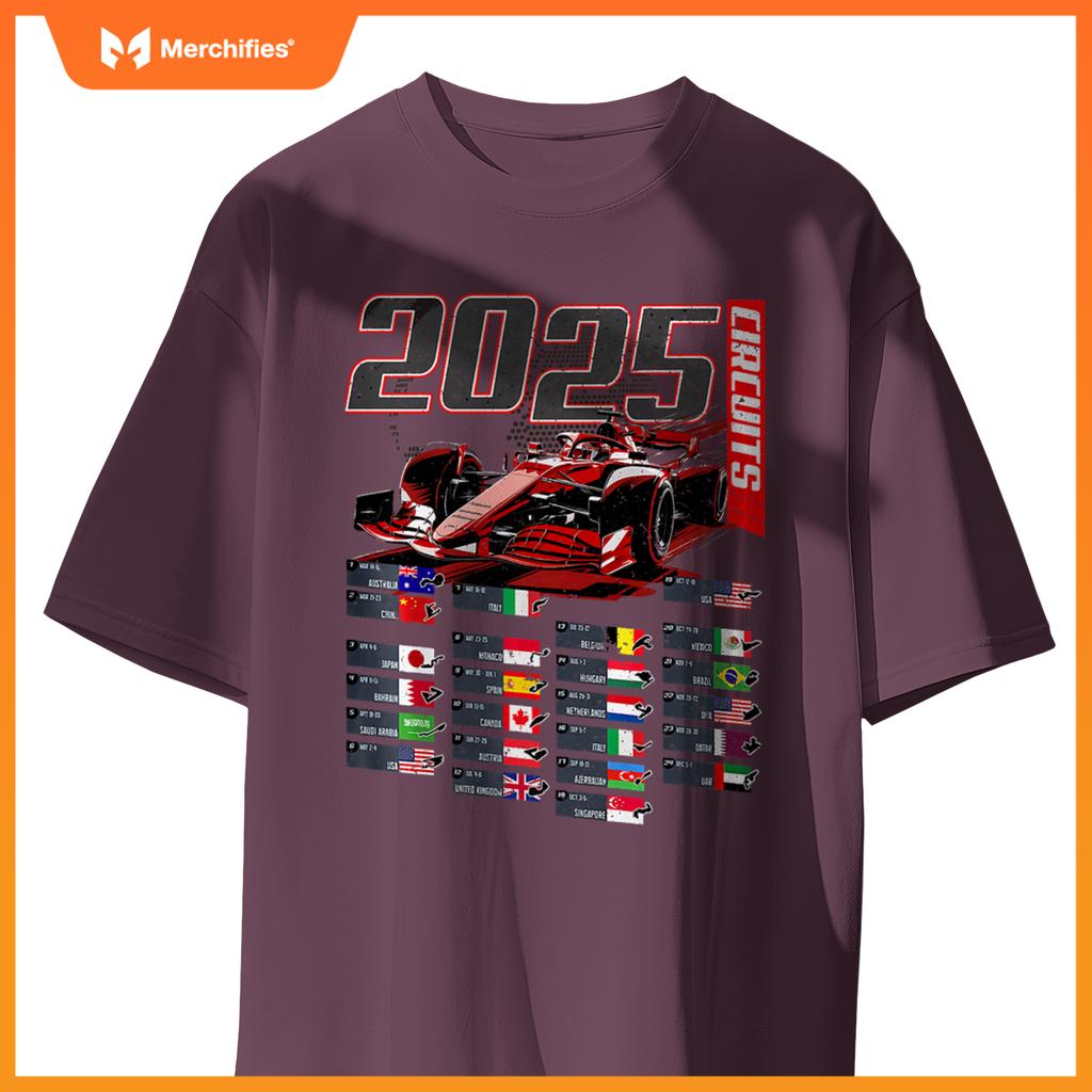 2025 Mula Circuits Mula Schedule 2025 Racing Car Track Premium T-Shirt