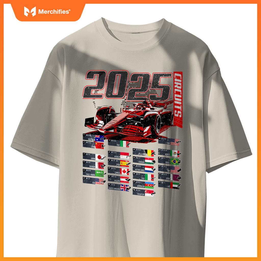 2025 Mula Circuits Mula Schedule 2025 Racing Car Track Premium T-Shirt