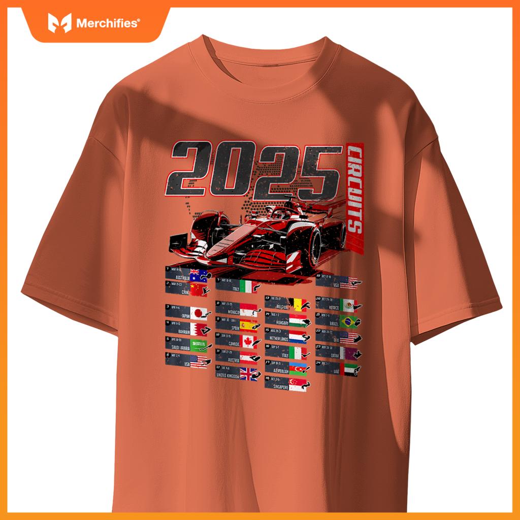 2025 Mula Circuits Mula Schedule 2025 Racing Car Track Premium T-Shirt
