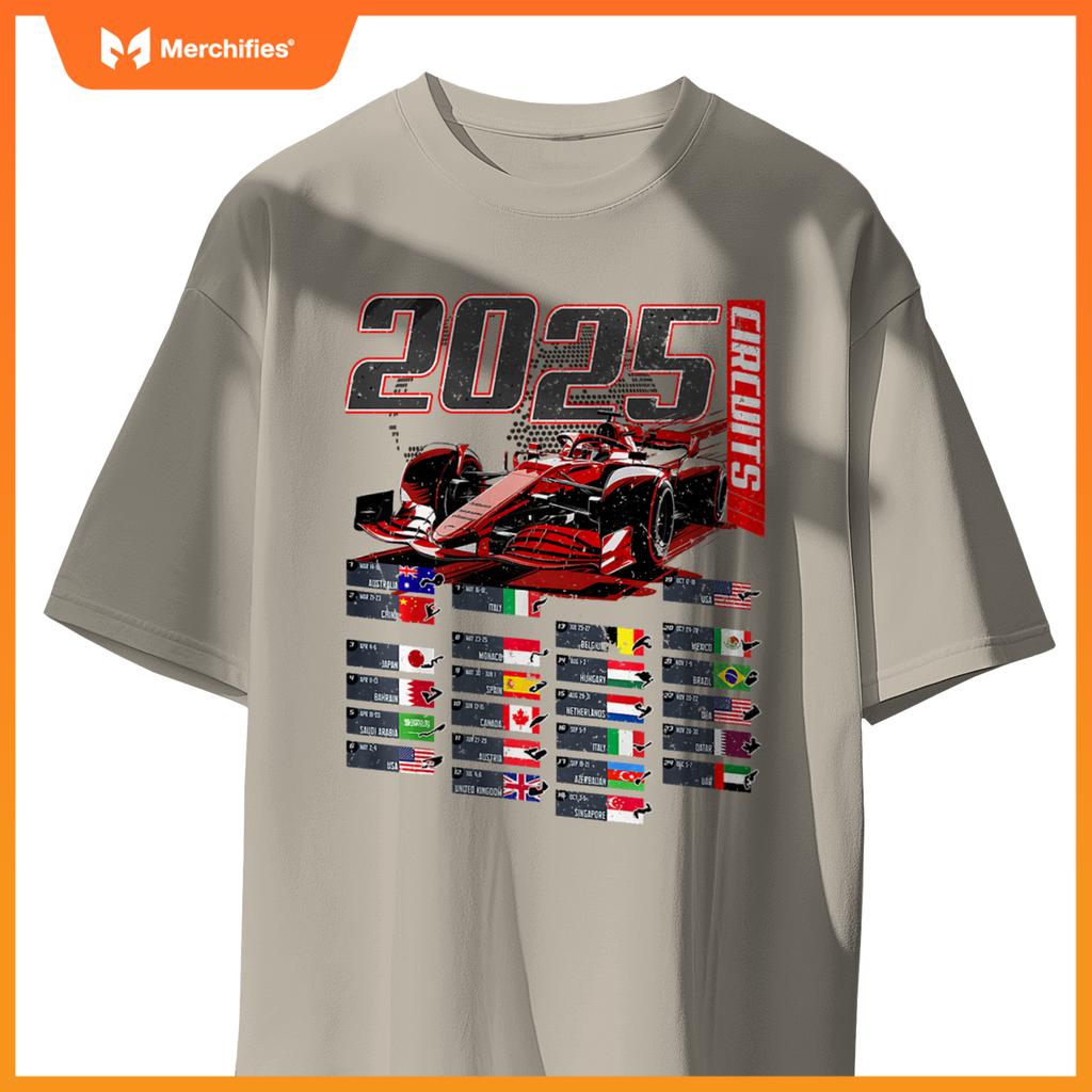 2025 Mula Circuits Mula Schedule 2025 Racing Car Track Premium T-Shirt