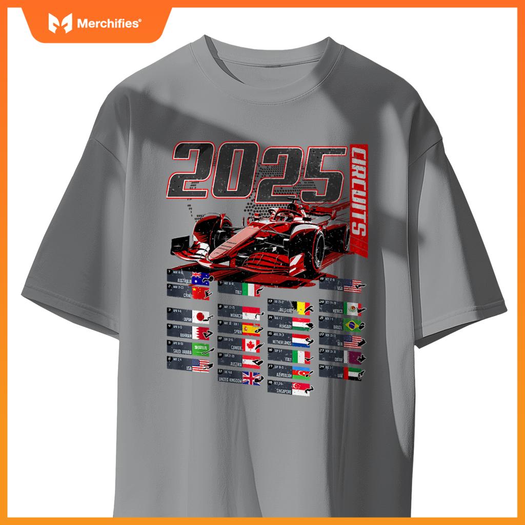 2025 Mula Circuits Mula Schedule 2025 Racing Car Track Premium T-Shirt