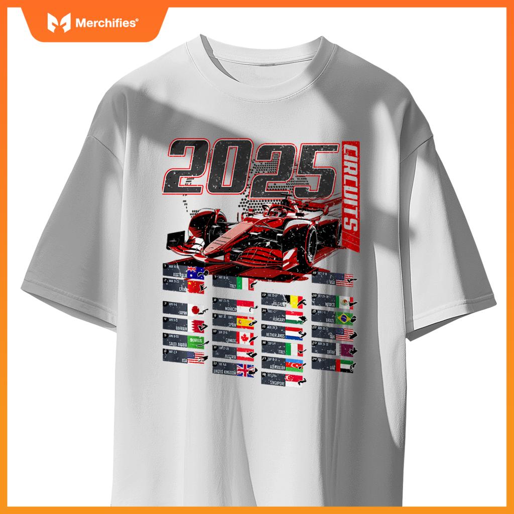 2025 Mula Circuits Mula Schedule 2025 Racing Car Track Premium T-Shirt
