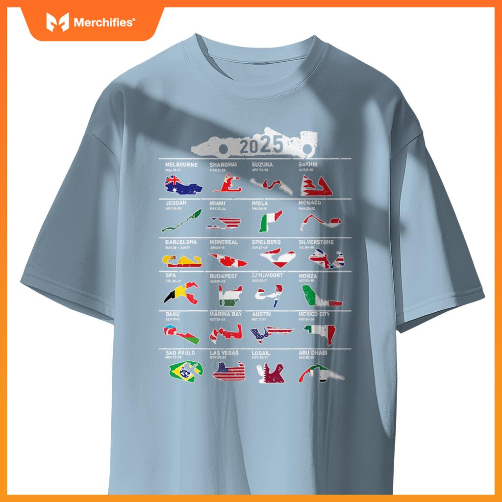 2025 Mula Racing Open Wheel Race Car Fan World Circut T-Shirt